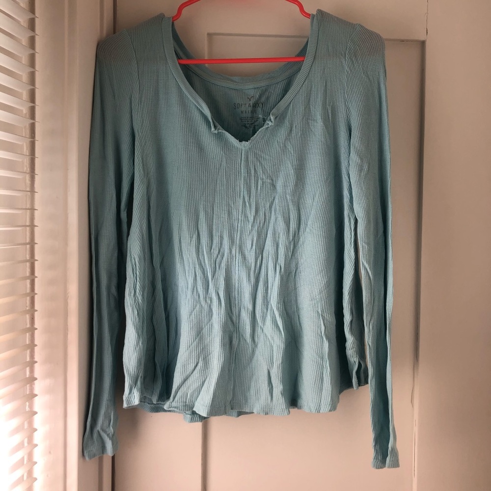 2 for 1 Bundle AE waffle long sleeve t-shirts